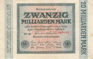 20 Milliarden Mark ro.115b KE VF